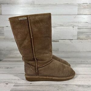 Bearpaw‎ Womens Emma Tall Fashion Suede Mid-Calf Boot Hickory Brown Size 6